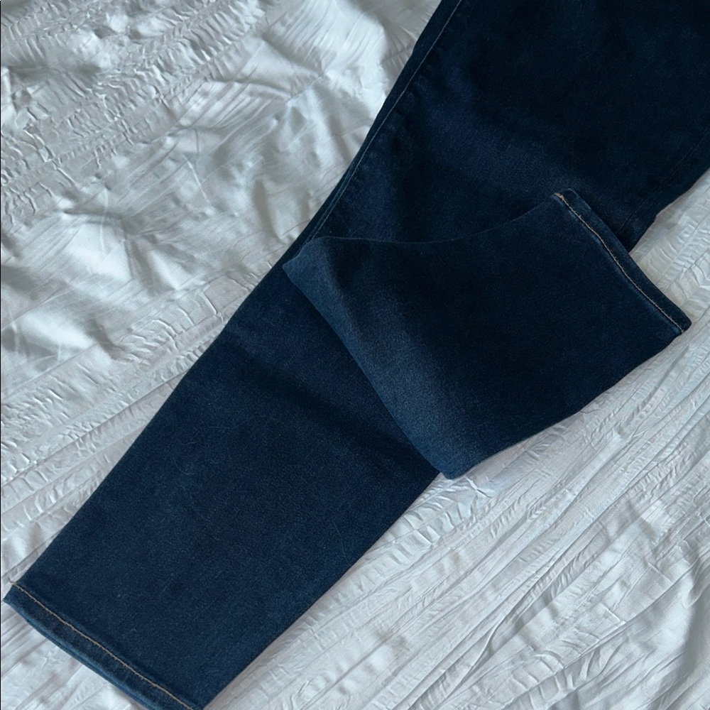 Jcrew size 10 30 Dark wash 10" high rise toothpick stretch Blue Jeans - Picture 8 of 12